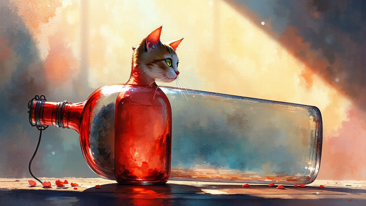 A cat in a