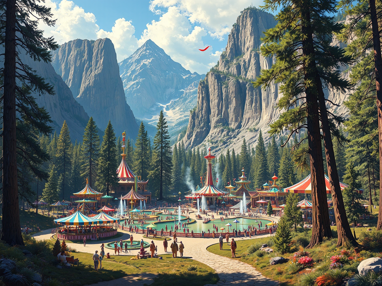 Amusement park in Yosemite