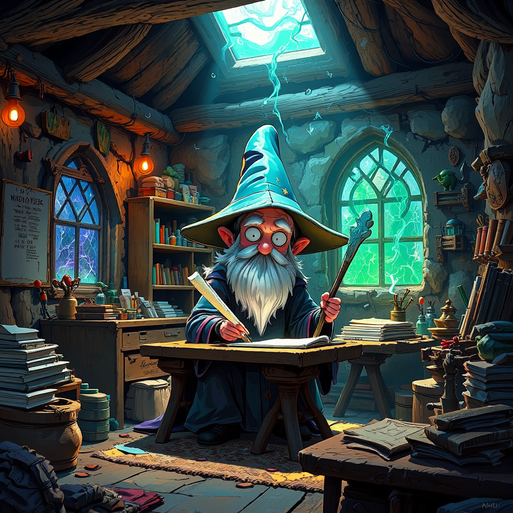 A wizard in a