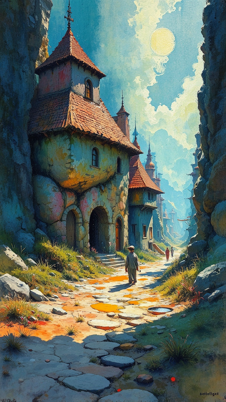 Epic colourful digital art