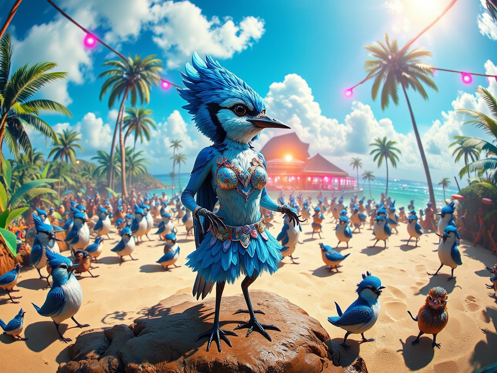 Blue Jay raver animals