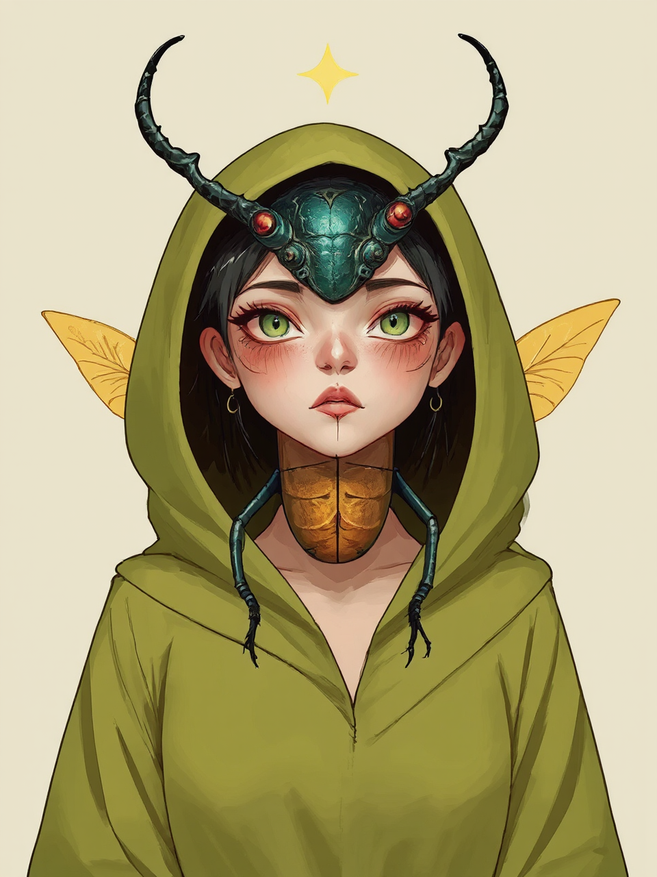 Insect with supposed psychic