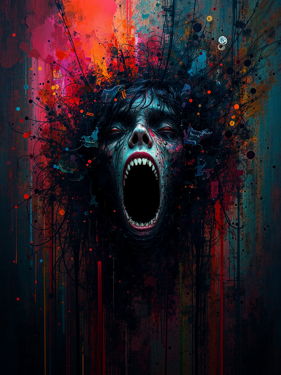 Chaos in a Vibrant Nightmare