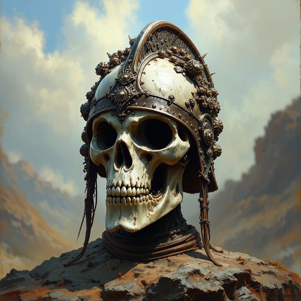 A fantastical, ornate bone