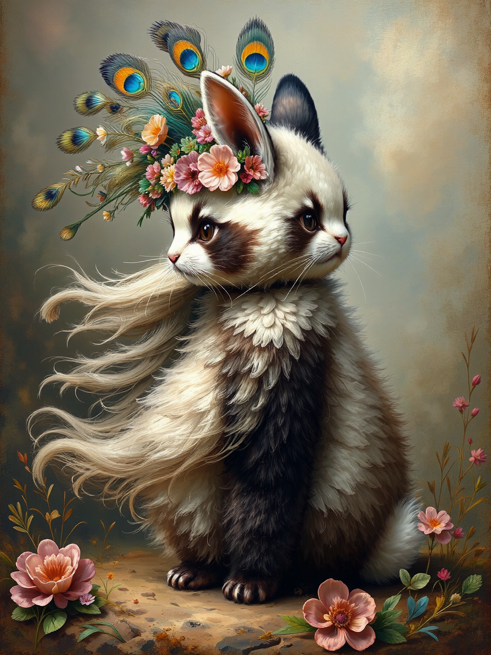 Adorable fantasy creature with