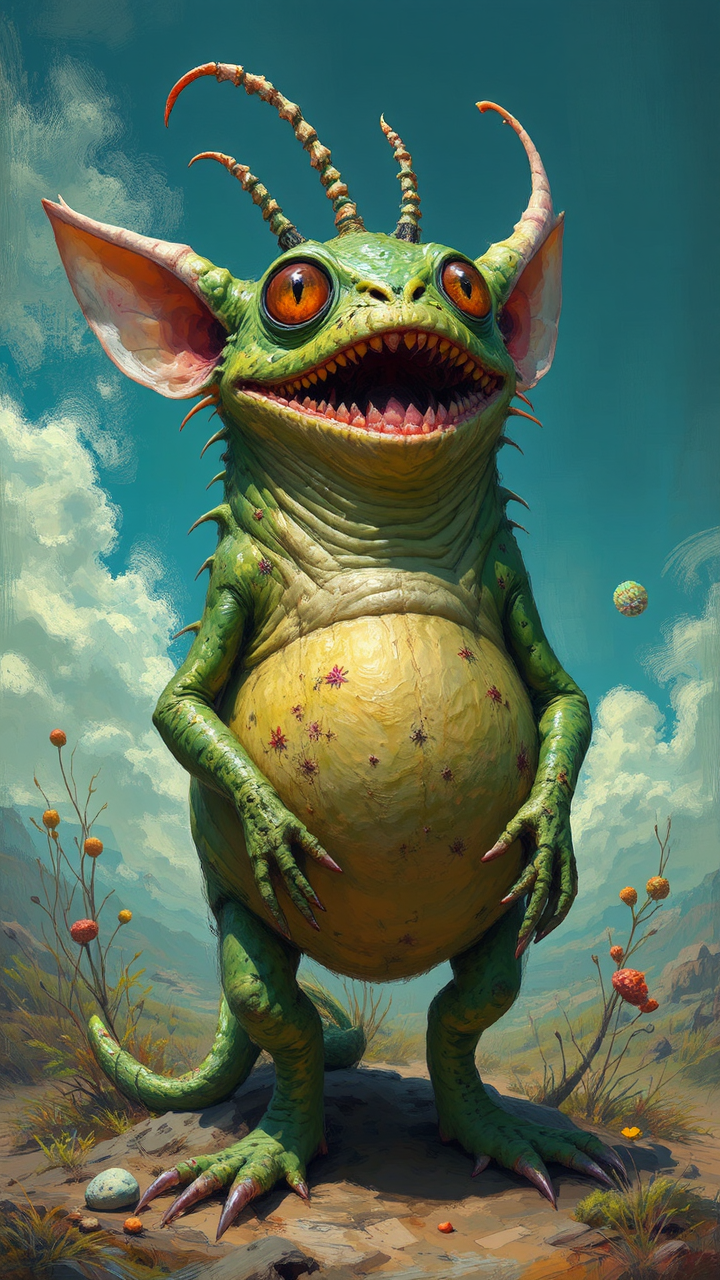 Surreal creatures in digital