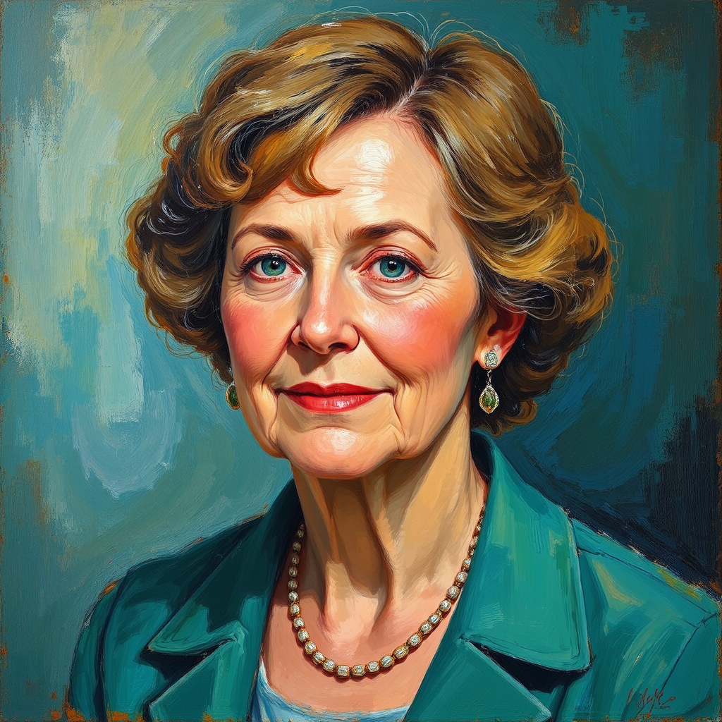 Portrait painting of a