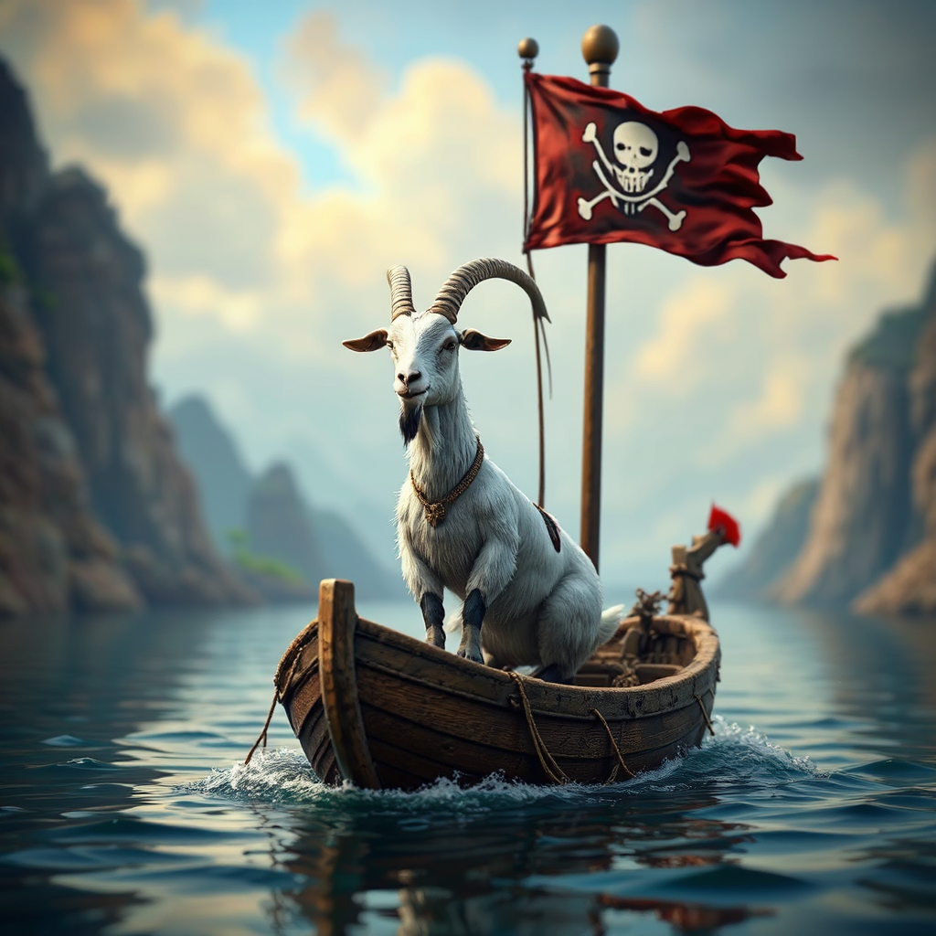 A goat on a