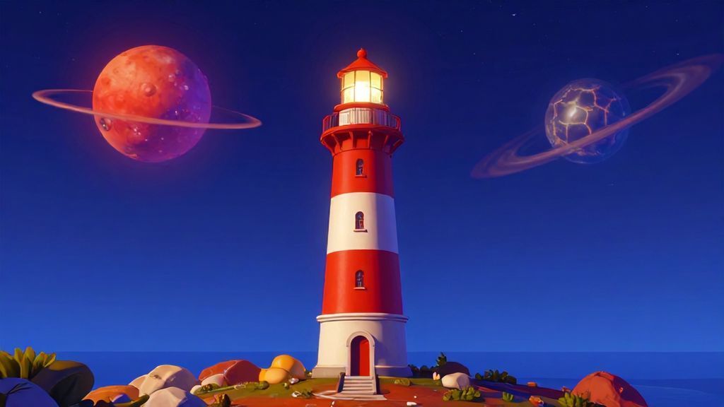 lighthouse on an alien