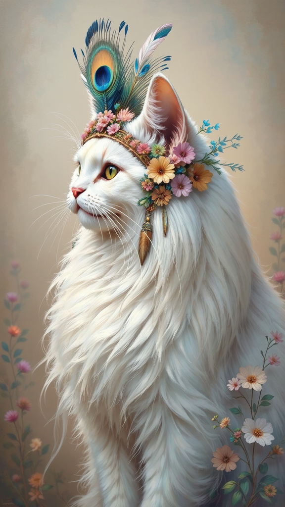 A happy, exotic, fluffy