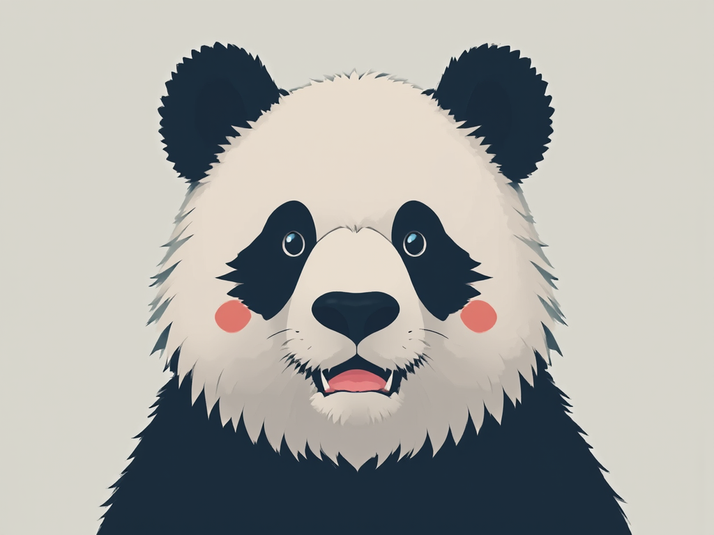 Panda sitting on a