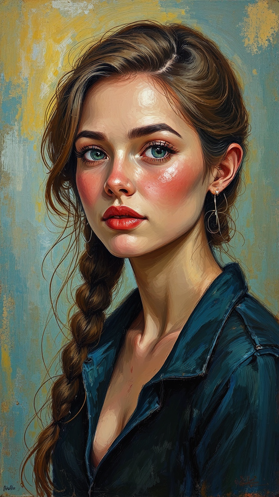 A young woman in