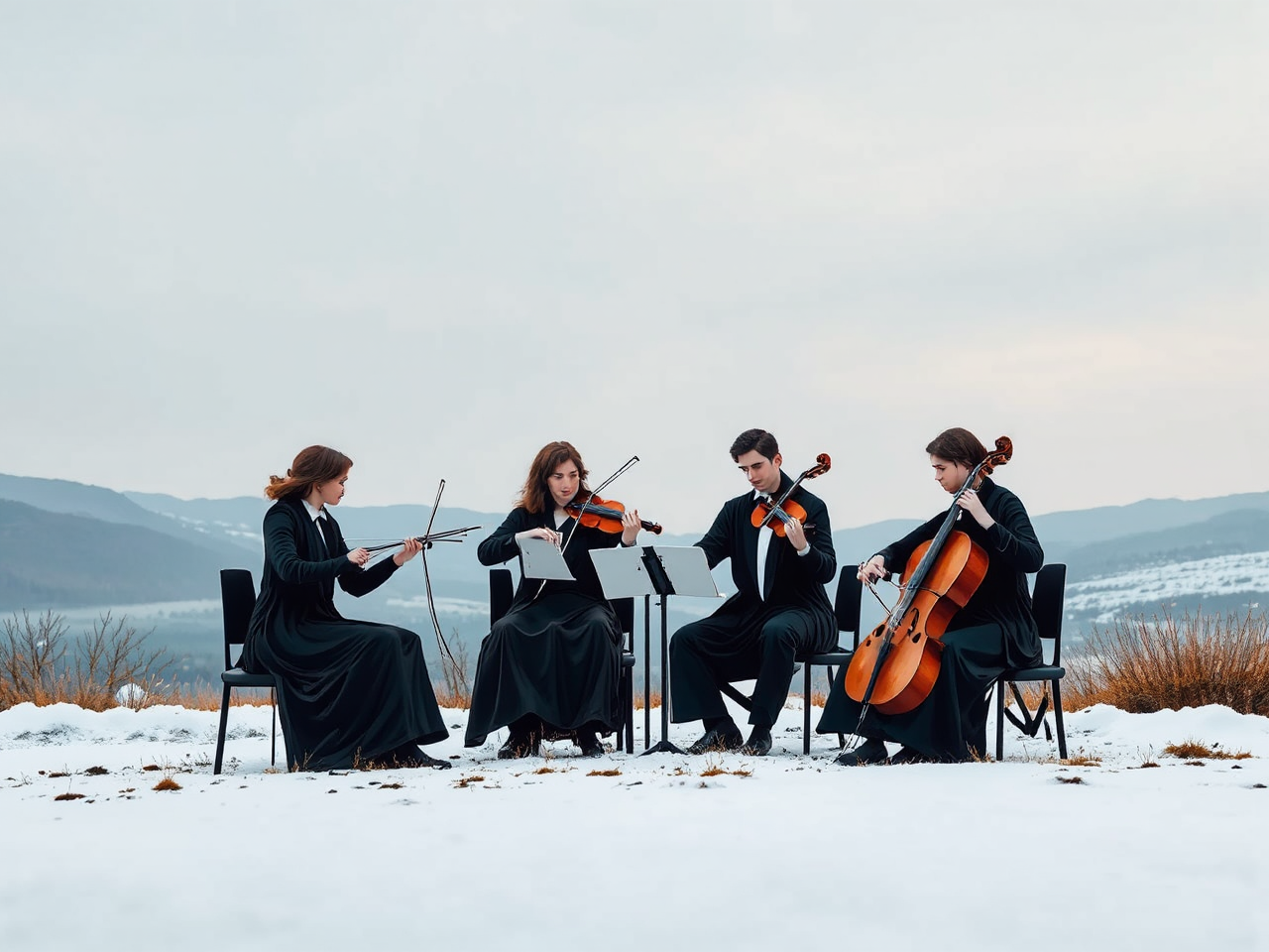 Classical music string quartet