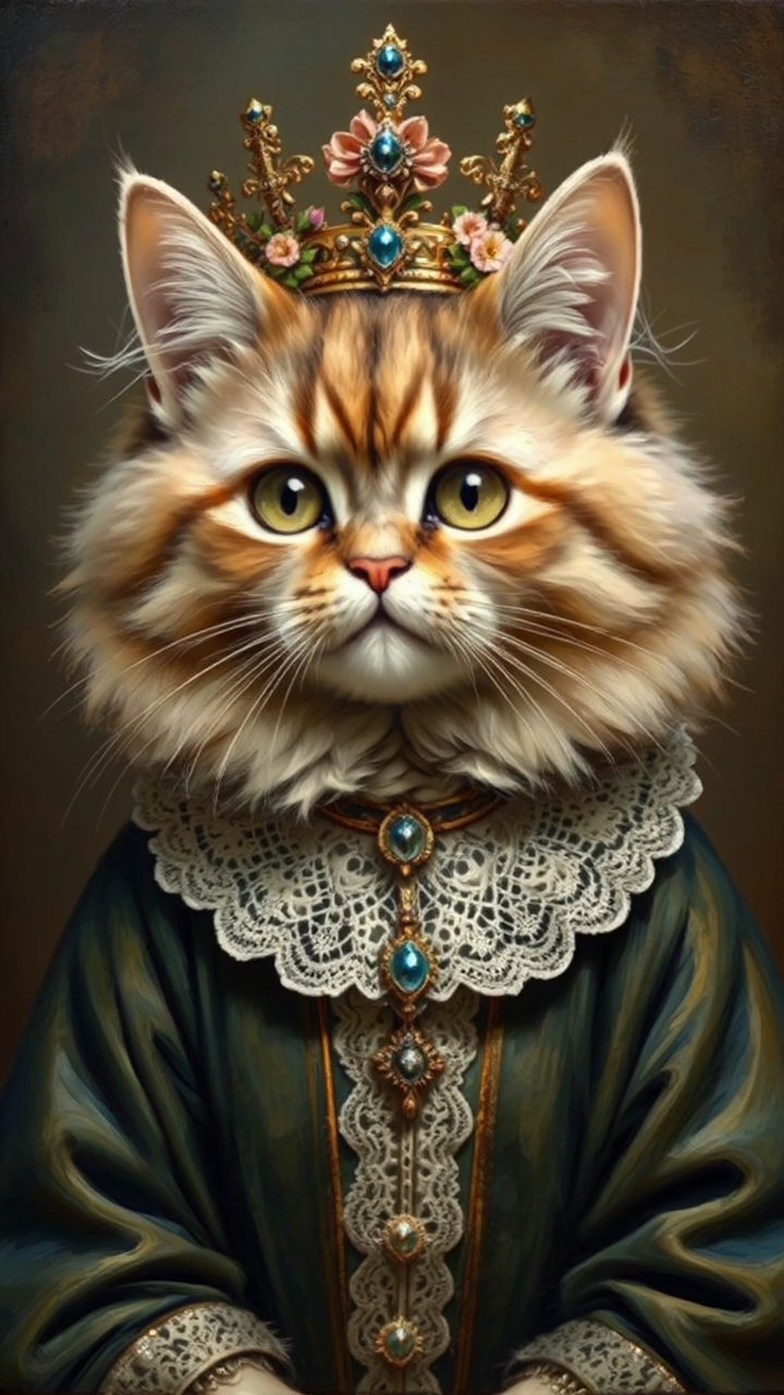 Anthropomorphic cat in Renaissance