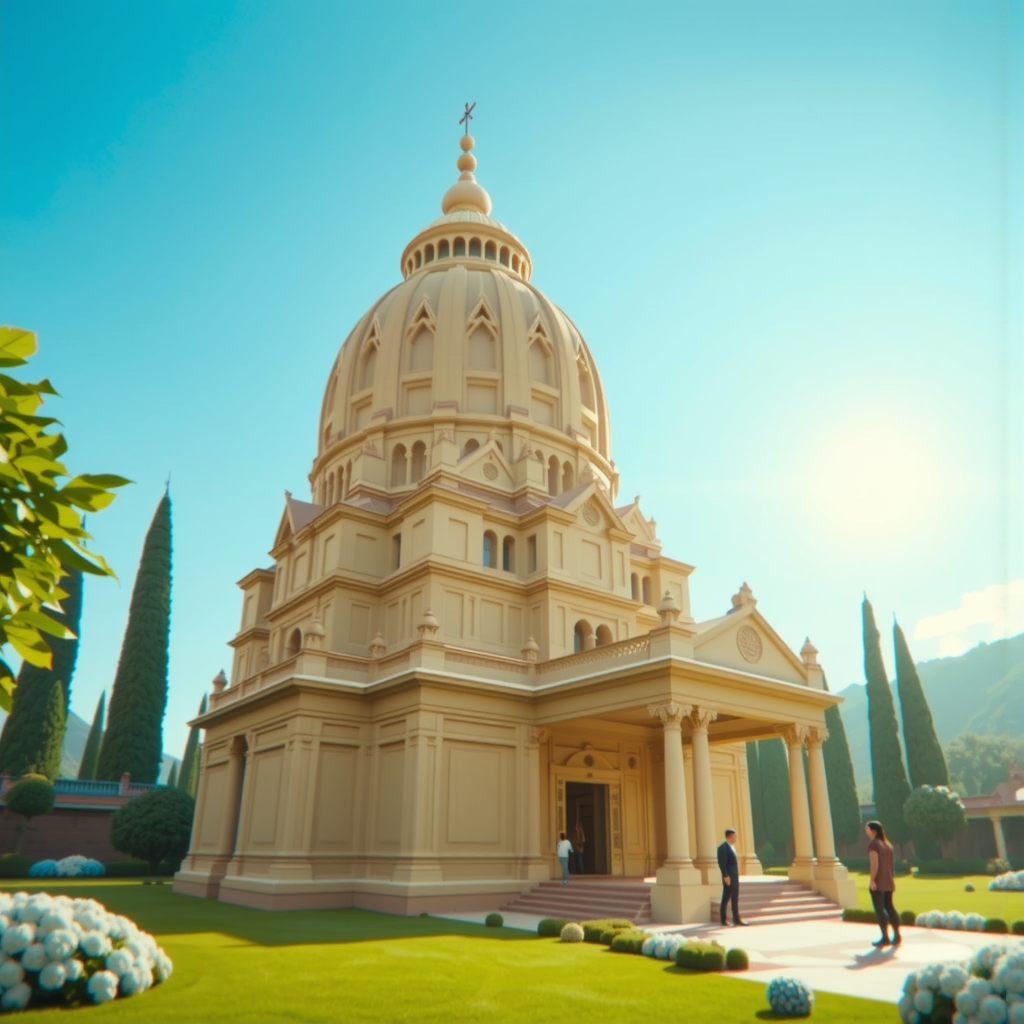 Ancient temple with ornate