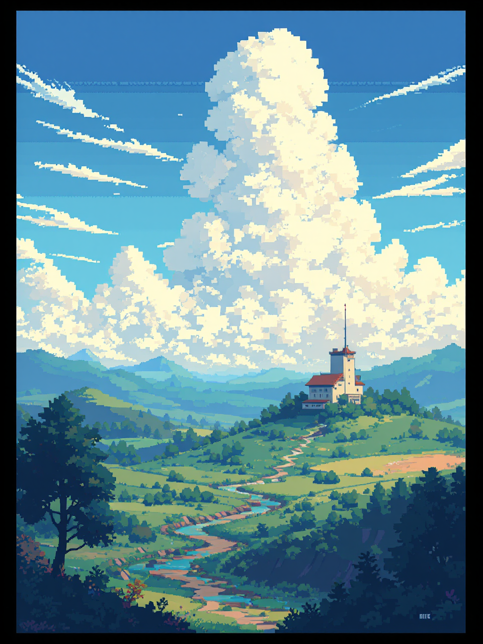 Landscape with a single