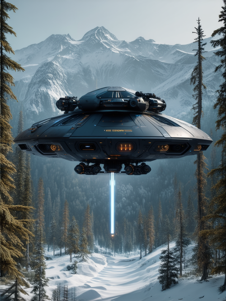 Futuristic luxury personal spaceship.