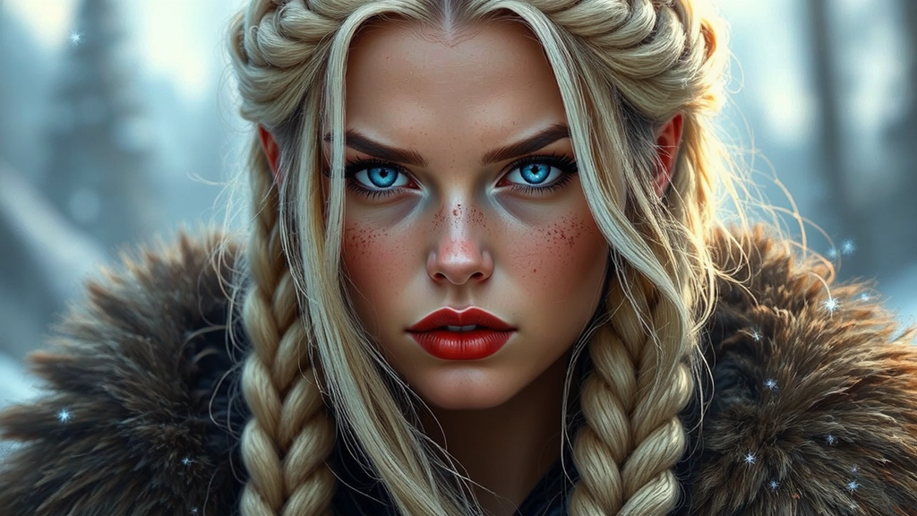 Northern Queen Warrior Portrait.