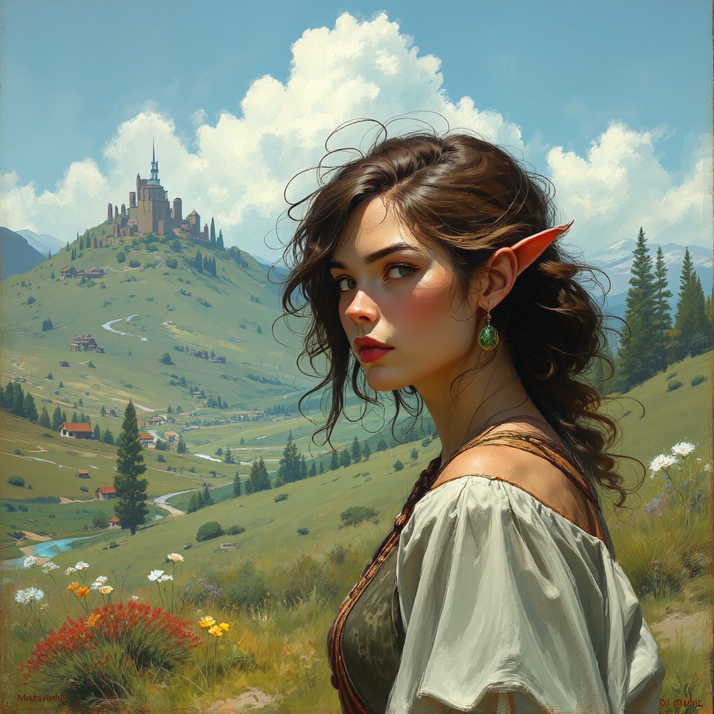 Portrait of a character